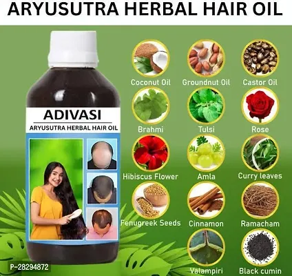 Adivasi Aryusutra Herbal Hair Oil- 250 ml-thumb0