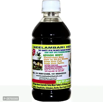 Classic Adivasi Neelambari Regrowth and Hair Fall Control Hair Oil ,501 Ml Pack Of 1