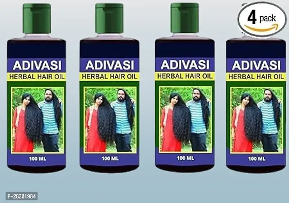 Adivasi Hair Oil For All Type Of Hair Problem Herbal Growth Hair Oil 100 Ml 4 Pack Hair Oil 100 Ml Pack Of 4