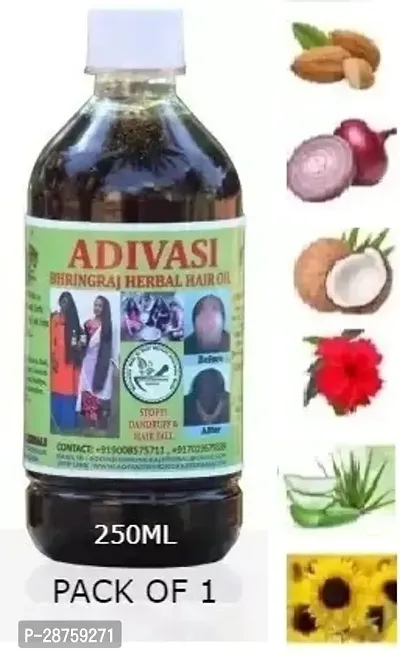 Classic Adivasi Herbal Hair Growth Oil ,250Ml Pack Of 1-thumb0