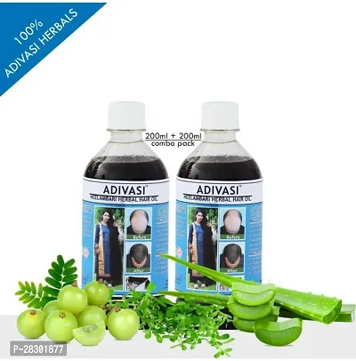 Adivasi Natural Hair Oil For Hair Growth Hair Oil 500 Ml Pack Of 2