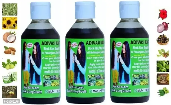 Classic Adivasi Neelambari Medicine All Type Of Hair Problem Herbal Growth Hair Oil ,600 Ml Pack Of 3