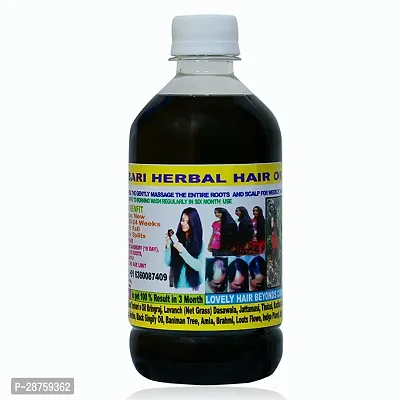 Classic Adivasi Herbal Hair Oil - 100% Natural / Organic Hair Growth Oil For Men And Womens Hair Oil ,500 Ml Pack Of 1-thumb0