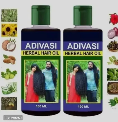 Adivasi Herbal Hair Oil- 100 ml Each, Pack of 2-thumb0