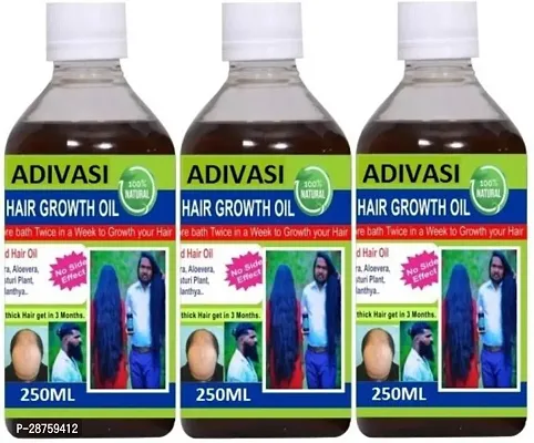 Classic Adivasi Neelambari Ayurvedic Hair Care Made By Pure Ayurvedic Herbs Hair Oil ,750 Ml Pack Of 3