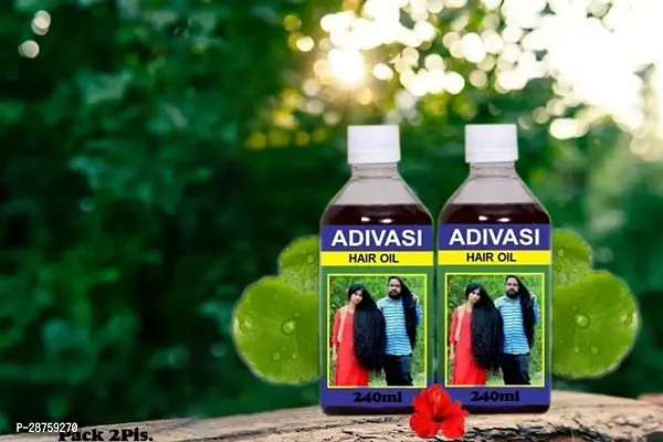 Classic Adivasi Neelgiri All Type Of Hair Problem Herbal Growth Hair Oil For Shiney, Smooth Hair Hair Oil ,480 Ml Pack Of 2