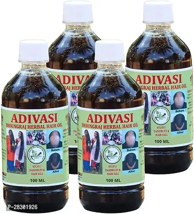 Adivasi Herbal Hair Regrowth Oil 250Ml Pack Of 4 Hair Oil 1000 Ml Pack Of 4