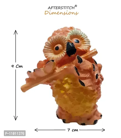 AFTERSTITCH Owl Showpieces For Home Decor Owl Statue For Good Luck Decorative Items For Living Room Fengshui Vastu Figurines For Bed Room Office Shop showcase Set Of 4 Owls Playing Musical Instruments-thumb3