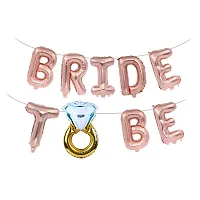 AFTERSTITCH bride to be props for bachelorette party combo set Foil Balloons Letter with Ring Decoration Kit for bachelor Party Shower Celebration Miss to be wedding decor (Bride Foil Balloons)-thumb2