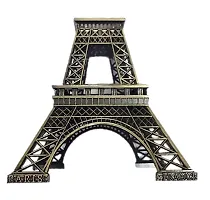 decoration homey Metal Eiffel Tower Statue Showpiece, 7 Inch - Set of 2-thumb3