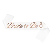 AFTERSTITCH Bride to be sash props set for bachelorette party Decoration Items Set of 1 Sash Ribbon Kit for a Girl from Miss to mrs decor set (Bride To Be SASH)-thumb3