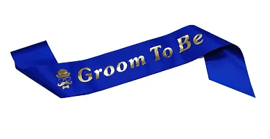 AFTERSTITCH Groom to be sash for bachelorette party Decoration Ribbon for men to be married pre wedding celebration Kit (Groom To be SASH)-thumb2