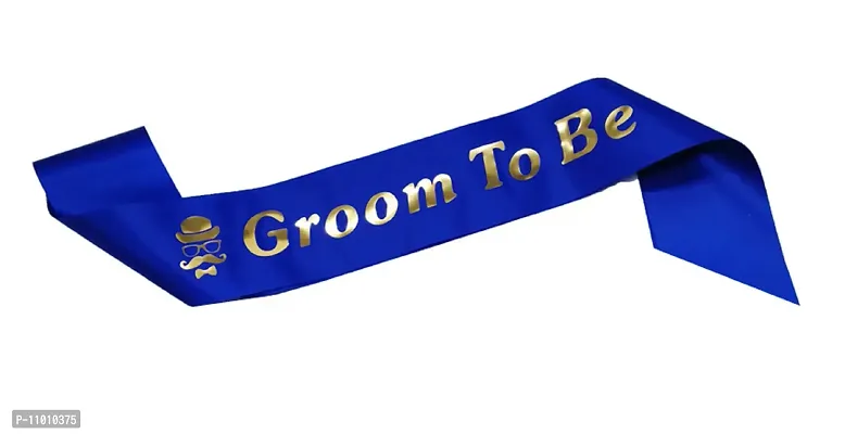 AFTERSTITCH Groom to be sash for bachelorette party Decoration Ribbon for men to be married pre wedding celebration Kit (Groom To be SASH)-thumb3