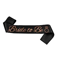 AFTERSTITCH Bride to be sash props set for bachelorette party Decoration Items Set of 1 Sash Ribbon Kit for a Girl from Miss to mrs decor set (Bride To Be SASH)-thumb4