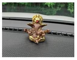 AFTERSTITCH Ganesha Idol for Car Dashboard with Sticker Lord Ganesh Statue Showpiece for Interior Decoration Accessories Small Puja Mandir Home Decoration Entrance Door & Birthday Gift (Design G3)-thumb4