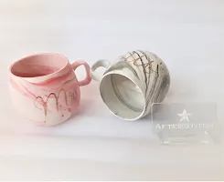 AFTERSTITCH Mr and Mrs Coffee Mugs Gift Set Ceramic Cups Mr Mrs Mugs for Couples Marble Texture for Anniversary Wedding Valentines Day Bridal Shower Gifting, Self Use & Home Decoration As Showpiece-thumb3