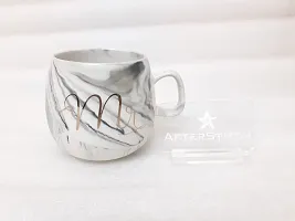 AFTERSTITCH Mrs Coffee Mug Single 1 Piece Ceramic Cup, We Also Have Mr & Mrs Mugs for Couples Marble Texture for Anniversary Wedding Valentines Day Bridal Shower Gift Home Decoration (Mrs Mug Pink)-thumb2