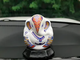 AFTERSTITCH Ganesha Idol for Car Dashboard for Kia Seltos Sonet Lord Ganesh Statue Showpiece for Interior Decoration Accessories Puja Mandir Home Entrance Door & Birthday Gift (Design G2)-thumb1