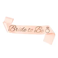 AFTERSTITCH Bride to be sash props set for bachelorette party Decoration Items Set of 1 Sash Ribbon Kit for a Girl from Miss to mrs decor set (Bride To Be SASH)-thumb2