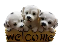 AFTERSTITCH Welcome Dog Showpiece Statue for Door Entrance Decoration House Warming Gifts for New Home Latest Kitchen Living Room Decor Items Stylish-thumb3