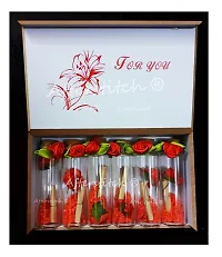 AFTERSTITCH Valentine Gifts for Girlfriend Message Bottle Set of 6 in Wooden Box (Set of 6)-thumb2