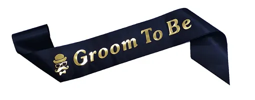 AFTERSTITCH Bride to be and Groom to be sash props set for bachelorette party Decoration Items Set of 2 Sash Ribbon Combo Kit