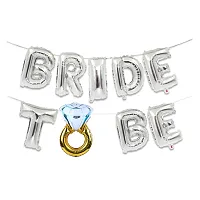 AFTERSTITCH bride to be props for bachelorette party combo set Foil Balloons Letter with Ring Decoration Kit for bachelor Party Shower Celebration Miss to be wedding decor (Bride Foil Balloons)-thumb1