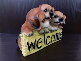 AFTERSTITCH Welcome Dog Showpiece Statue For Home Decoration Living Room Decorative Items For Door Entrance House Warming Gifts For New Home Stylish Latest Kitchen Garden D?cor Figurines-thumb4