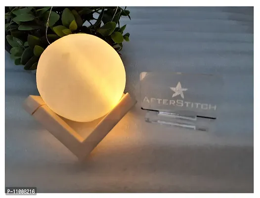 AFTERSTITCH Moon Lamp 3D Moon Light for Bedroom Small 7 Cm Under Rs 500 with Battery for Diwali Lights Christmas New Year Home Decoration Kids Room Side Study Table & Gift for Girlfriend Birthday