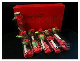 AFTERSTITCH Valentine Gifts for Girlfriend Message Bottle Set of 6 in Wooden Box (Set of 6)-thumb3