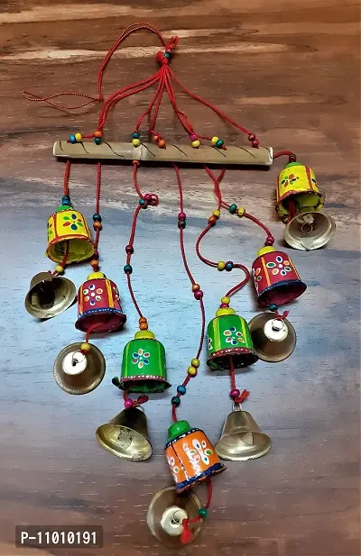 Handmade Rajasthani Wall Hanging Decorative Bells torans-thumb2