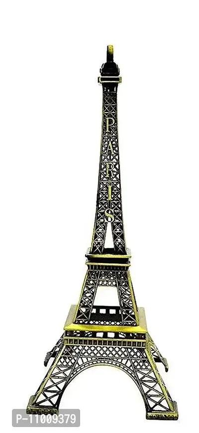 AFTERSTITCH Metal Decorative Item Eiffel Tower Statue showpiece (17 cm) for Living Room Home Decoration Living Room Office Decor & Gifting Purpose (Eiffel Tower)