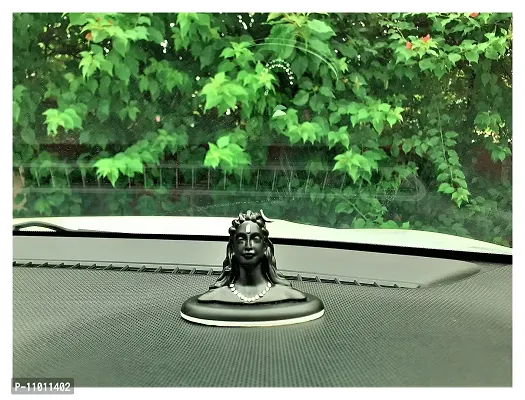 AFTERSTITCH Adiyogi Statue for Car Dashboard Idols Statues Lord Shiva Showpiece for Car Dashboard Home D?cor Decoration & Gifting Purpose (Metal Adiyogi Shiva)-thumb2