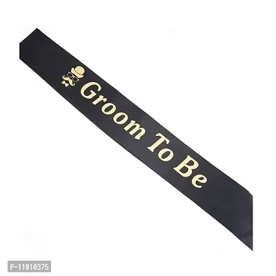 AFTERSTITCH Groom to be sash for bachelorette party Decoration Ribbon for men to be married pre wedding celebration Kit (Groom To be SASH)-thumb4