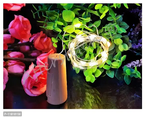 AFTERSTITCH Led Bottle Cork String Lights Copper Wire Fairy String Wine Bottle Lights 2m Battery Operated Bottle DIY Projects Birthday Decoration Christmas Wedding Party & Personal Gift ( Set of 4 )-thumb3