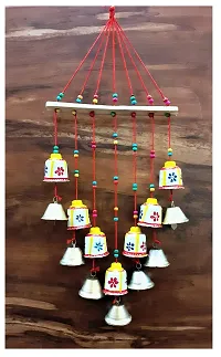 Handmade Rajasthani Wall Hanging Decorative Bells torans White-thumb1