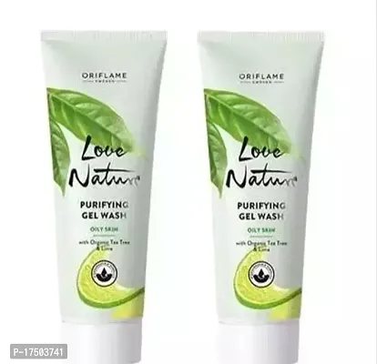 Oriflame Love Nature Purifying Gel Wash 125 ml Each |(Pack Of 2)-thumb0