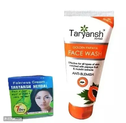 Taryansh Herbal Fairness Cream (10g) WIth Golden Papaya Face Wash