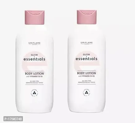 Glow Essentials Body Lotion With Vitamin E And B3 250 ml Each (Pack Of 2)