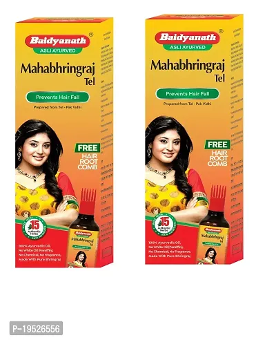 Baidyanath Mahabhringraj Tel 200 ml Each (Pack Of 2)-thumb0