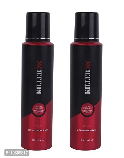 Killer Storm Liquid Deodorant For Man 150 ml Each (Pack Of 2)