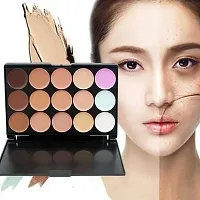 15-color Concealer Palette Waterproof Foundation To Cover Facial Acne Marks, Dark Circles, Freckles, Scars, Isolation, Brightening And Contouring-thumb1