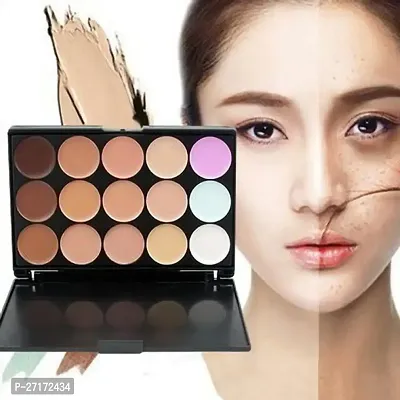 15-color Concealer Palette Waterproof Foundation To Cover Facial Acne Marks, Dark Circles, Freckles, Scars, Isolation, Brightening And Contouring-thumb2