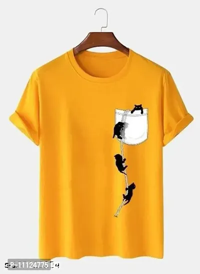 Fancy Partywear Men Tshirts|Love Print Tshirt With 4 Pocket-thumb0