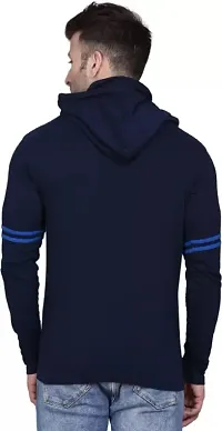 Classic Cotton Solid Hoodie Tshirt for Men-thumb2