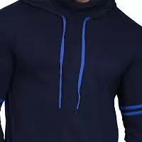 Classic Cotton Solid Hoodie Tshirt for Men-thumb1