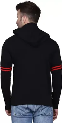 Classic Cotton Solid Hoodie Tshirt for Men-thumb1