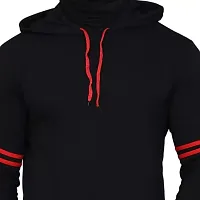 Classic Cotton Solid Hoodie Tshirt for Men-thumb2