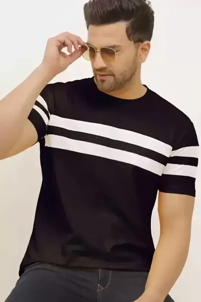 Regular Fit Round Neck Casual T-shirts for Men