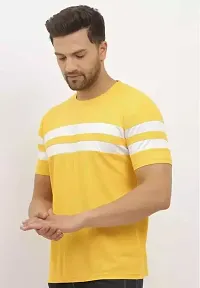 Regular Fit Round Neck Casual T-shirts for Men-thumb2